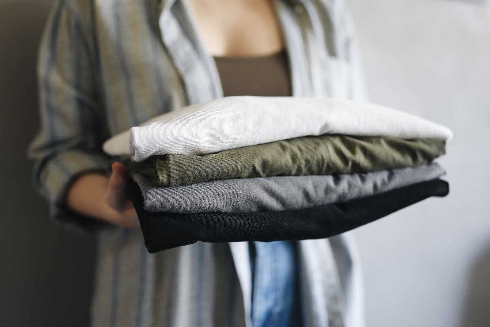 Fresh, folded laundry